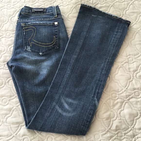 Rock & Republic Denim - Rock & Republic Roth Distressed Low-Rise Flare